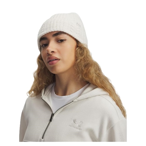 Under Armour Halftime Cable Knit damska czapka zimowa, stone/khaki base