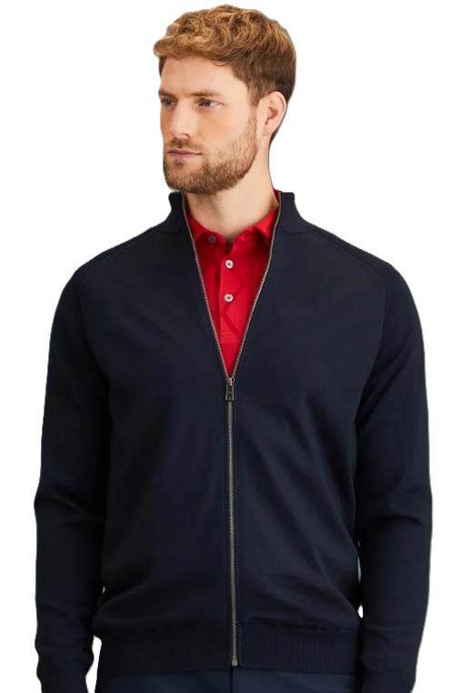 Ping Murphy Lined full zip męski sweter, granatowy