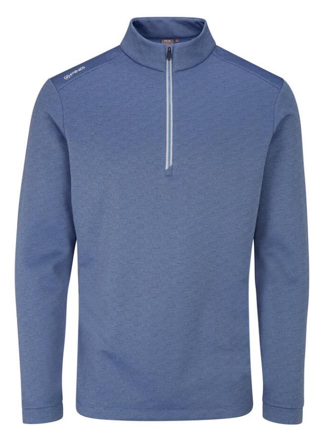 Ping Bexton half Zip fleece męska bluza, airforce multi