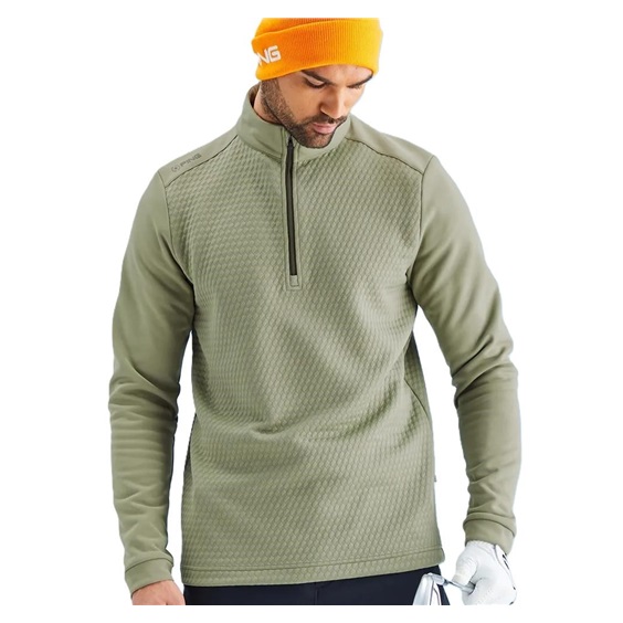 Ping Nolan Quarter Zip Fleece męska bluza, lichen
