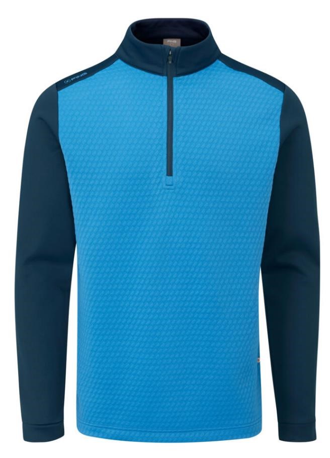 Ping Nolan Quarter Zip Fleece męska bluza, niebiesko/granatowa