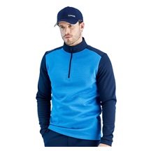 Ping Nolan Quarter Zip Fleece męska bluza, niebiesko/granatowa