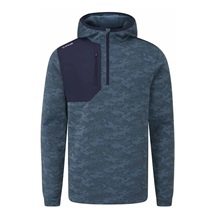 Ping Nexa Hooded half zip fleece męska bluza, blue fusion/navy