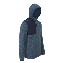 Ping Nexa Hooded half zip fleece męska bluza, blue fusion/navy