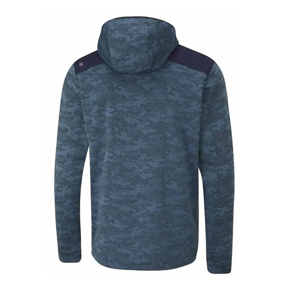 Ping Nexa Hooded half zip fleece męska bluza, blue fusion/navy