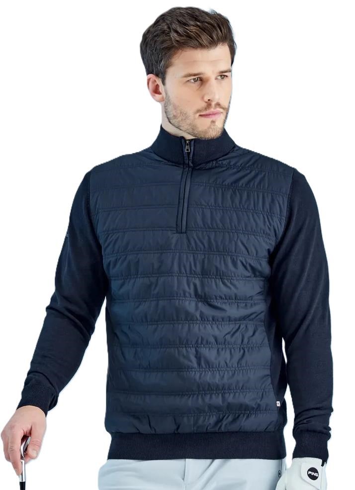 Ping Connell Hybrid męski sweter, granatowa