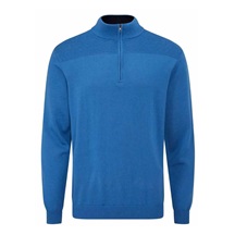 Ping Dorset Quarter zip męski sweter, niebieski