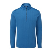 Ping Bexton half Zip fleece męska bluza, tidal blue multi