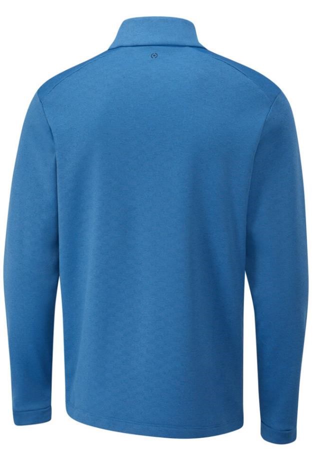 Ping Bexton half Zip fleece męska bluza, tidal blue multi