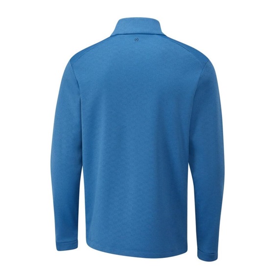 Ping Bexton half Zip fleece męska bluza, tidal blue multi