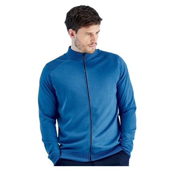 Ping Murphy Lined full zip męski sweter, niebieski