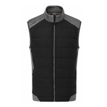 Ping Aiden Hybrid fleece męska kamizelka polarowa, asphalt marl/black