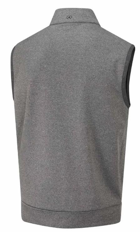Ping Aiden Hybrid fleece męska kamizelka polarowa, asphalt marl/black
