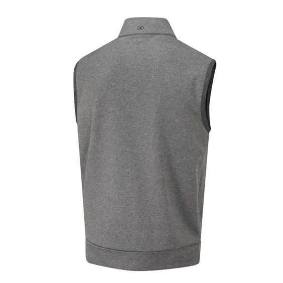 Ping Aiden Hybrid fleece męska kamizelka polarowa, asphalt marl/black