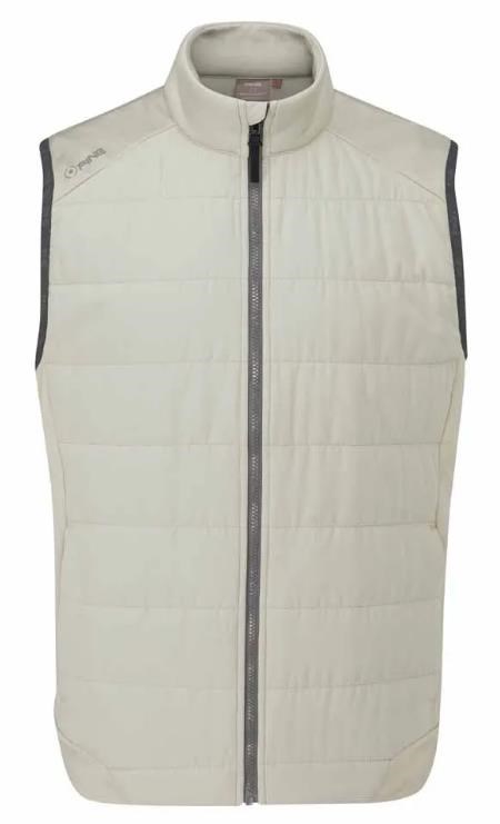 Ping Aiden Hybrid fleece męska kamizelka polarowa, willow marl/willow