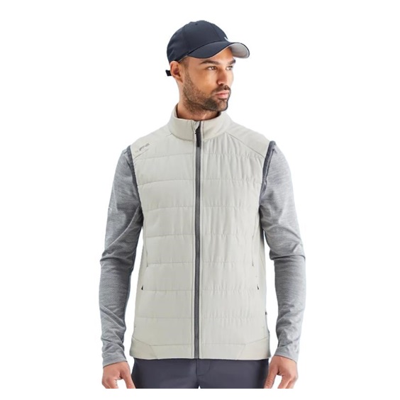 Ping Aiden Hybrid fleece męska kamizelka polarowa, willow marl/willow