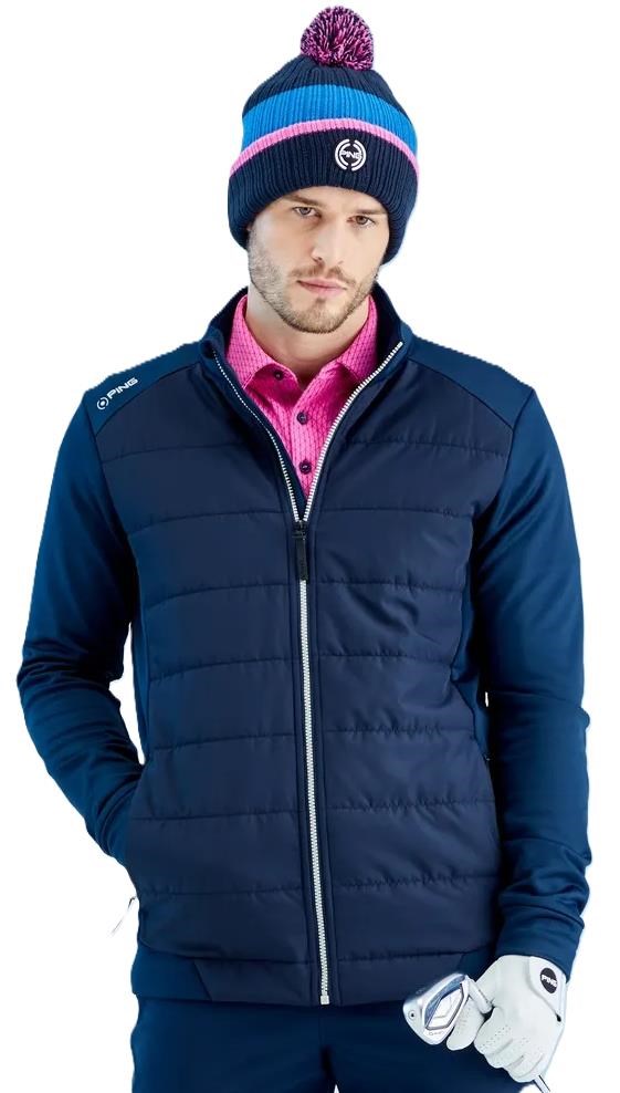 Ping Aiden Hybrid fleece męska kurtka, granatowa