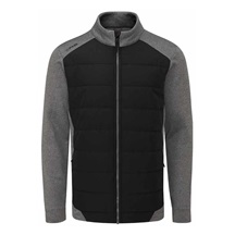 Ping Aiden Hybrid fleece męska kurtka, asphalt marl/black