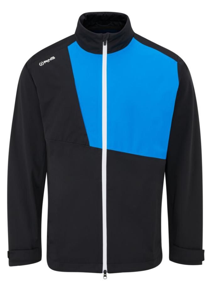 Ping Impervious Waterproof męska kurtka wodoodporna, czarno/granatowa