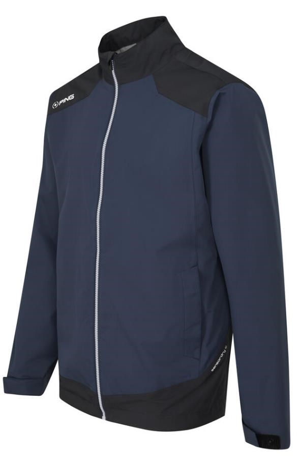 Ping AquaDrive Waterproof męska kurtka wodoodporna, oxford blue/black