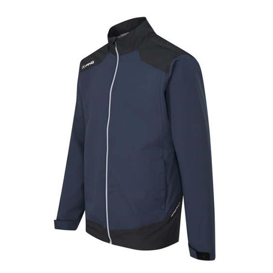 Ping AquaDrive Waterproof męska kurtka wodoodporna, oxford blue/black