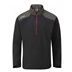 Ping AquaDrive Half-Zip waterproof męska kurtka wodoodporna, black/asphalt