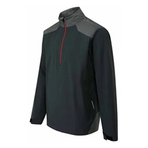 Ping AquaDrive Half-Zip waterproof męska kurtka wodoodporna, black/asphalt