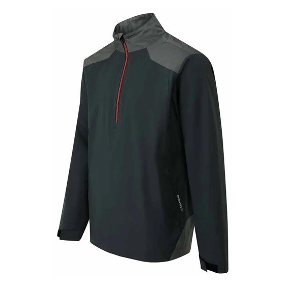 Ping AquaDrive Half-Zip waterproof męska kurtka wodoodporna, black/asphalt