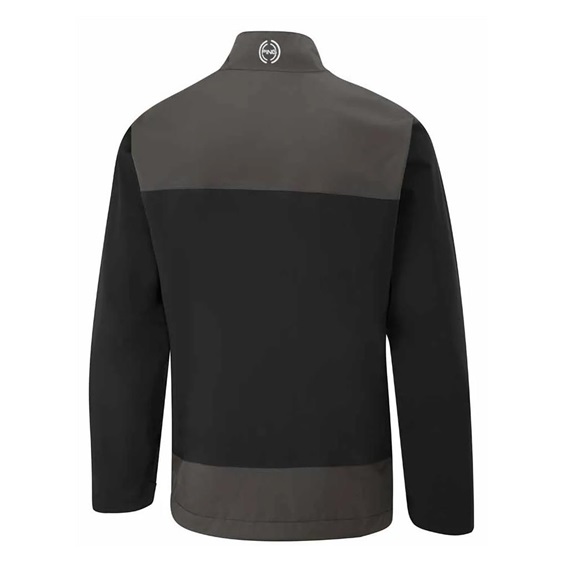 Ping AquaDrive Half-Zip waterproof męska kurtka wodoodporna, black/asphalt