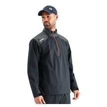 Ping AquaDrive Half-Zip waterproof męska kurtka wodoodporna, black/asphalt