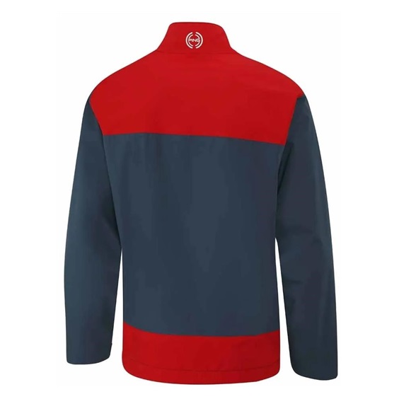 Ping AquaDrive Half-Zip waterproof męska kurtka wodoodporna, oxford blue/classic red