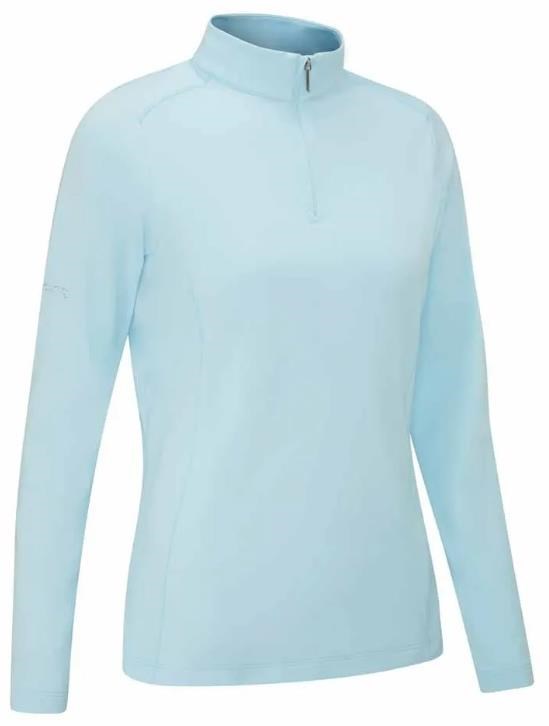 PING Aveline Half Zip damska bluza, crystal blue