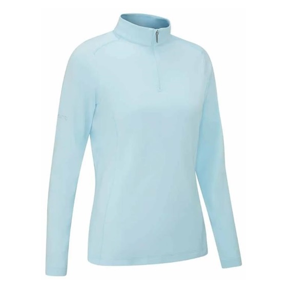 PING Aveline Half Zip damska bluza, crystal blue
