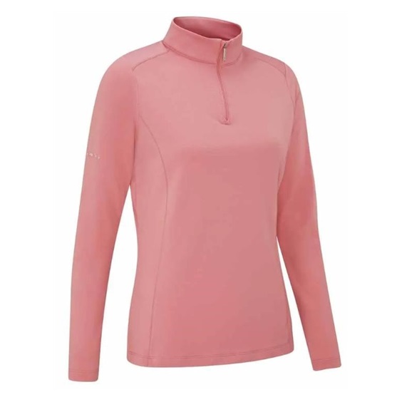 PING Aveline Half Zip damska bluza, muted pink