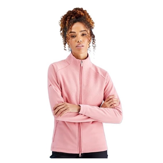 Ping Catherine Full zip fleece damska bluza, różowa
