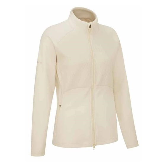 Ping Catherine Full zip fleece damska bluza, chalk