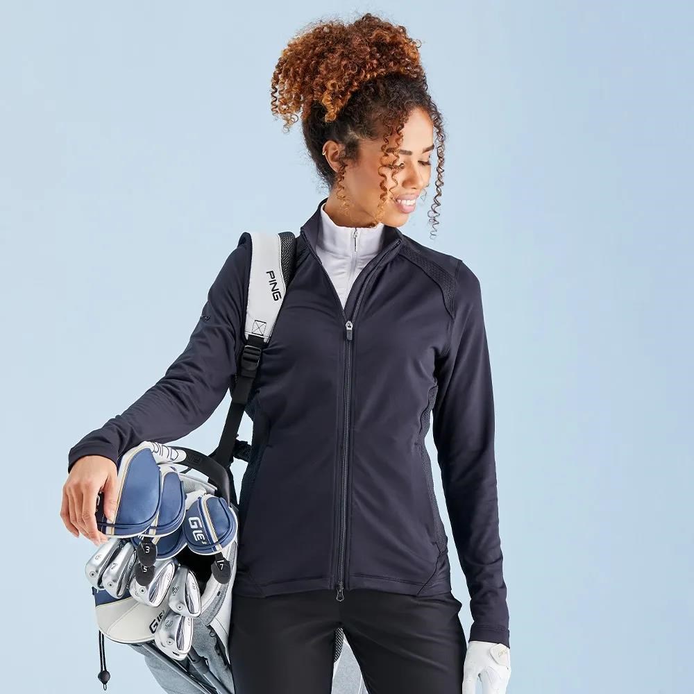 Ping Eda Lightweight Full Zip damska kurtka, czarna