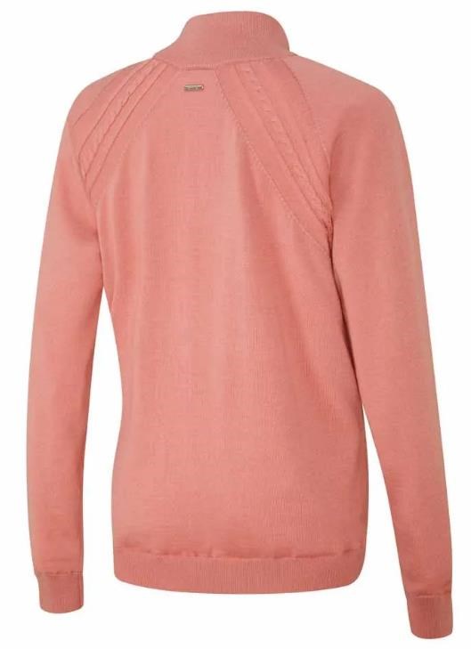 Ping Melodie Half-zip lined damski sweter, muted pink