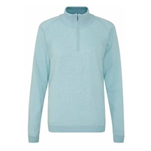 Ping Melodie Half-zip lined damski sweter, opal