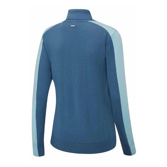 Ping Lockett Roll neck damski sweter, blue fusion/crystal blue