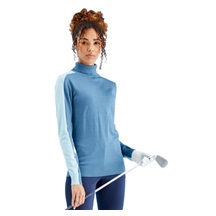 Ping Lockett Roll neck damski sweter, blue fusion/crystal blue