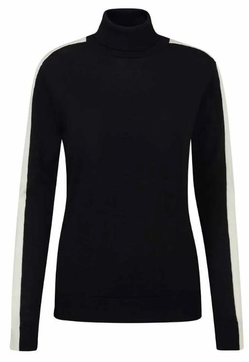 Ping Lockett Roll neck damski sweter, black/chalk