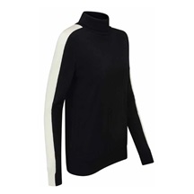 Ping Lockett Roll neck damski sweter, black/chalk