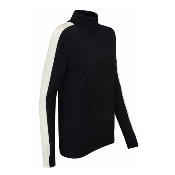 Ping Lockett Roll neck damski sweter, black/chalk