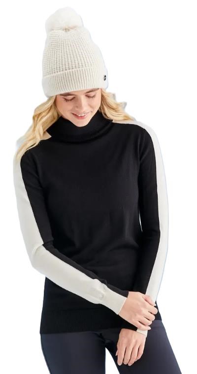 Ping Lockett Roll neck damski sweter, black/chalk