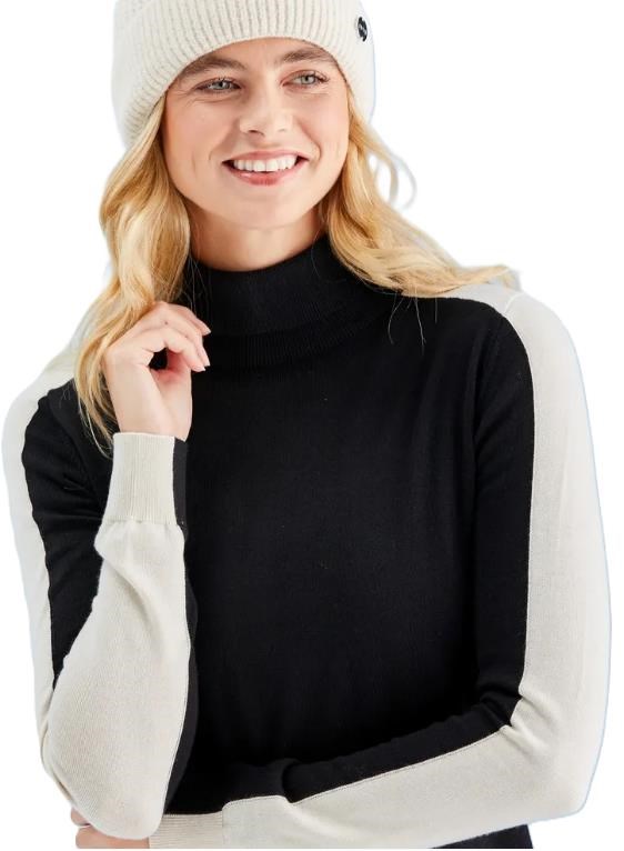 Ping Lockett Roll neck damski sweter, black/chalk