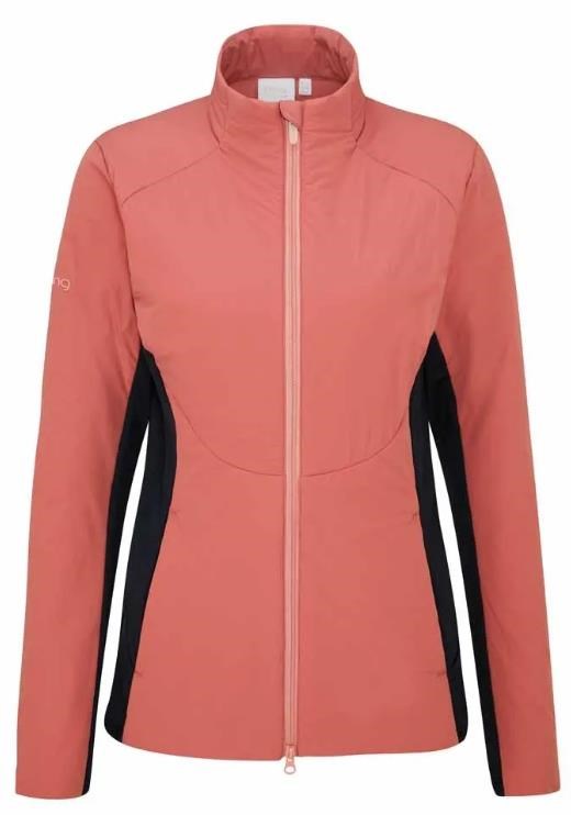 Ping Casey insulated hybrid damska kurtka, rose/navy