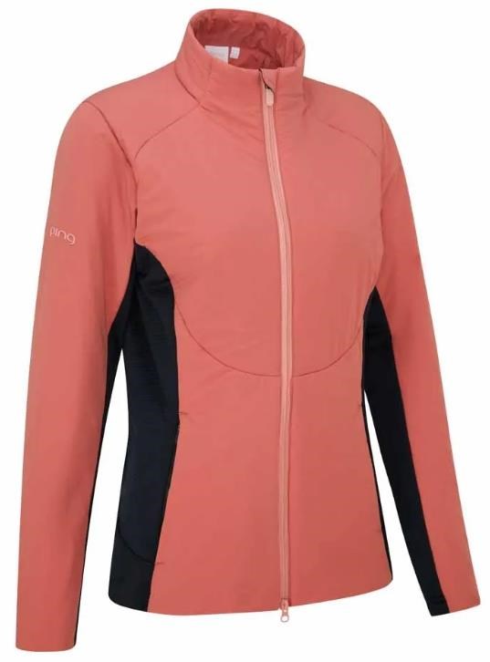Ping Casey insulated hybrid damska kurtka, rose/navy