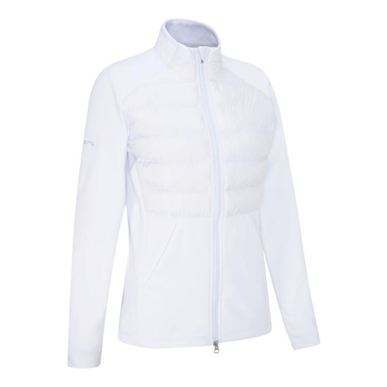 Ping Clare Zoned fleece damska kurtka, biała