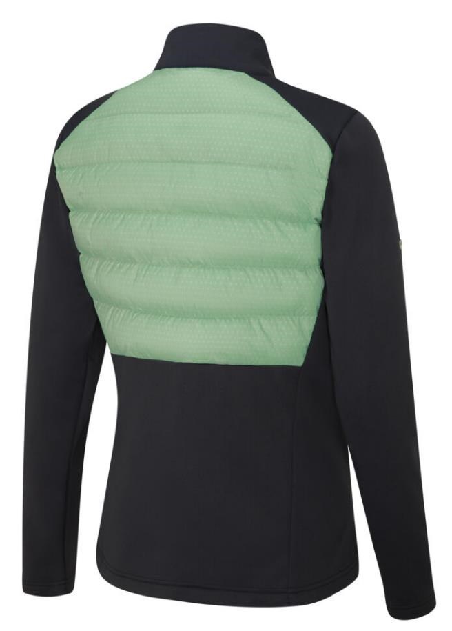 Ping Clare Zoned fleece damska kurtka, black/eucalyptus multi